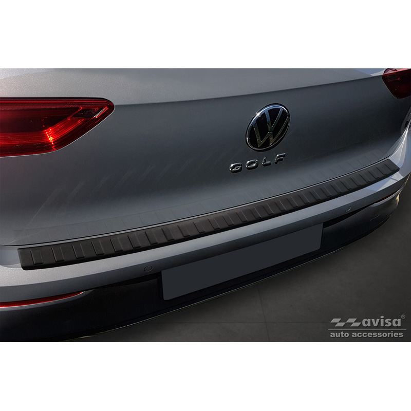 Matzwart RVS Achterbumperprotector  Volkswagen Golf VIII HB 5-deurs 2020-2024 & FL 2024-