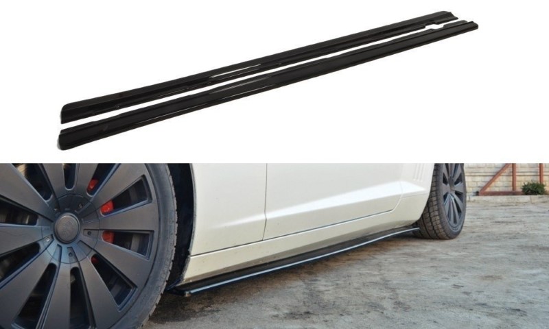 Zijskirts Diffusers Chevrolet Camaro V SS - US Versie (PREFACE) Glanzend Zwart