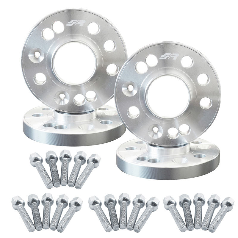 Simoni Racing Aluminium Spoorverbreder Set - 2x16mm(VA) - 2x20mm(AA) (Naaf 57,1mm) inclusief wielbouten -  Audi diversen