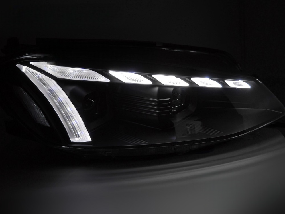 Headlights VW Golf VII with led DRL 12- black