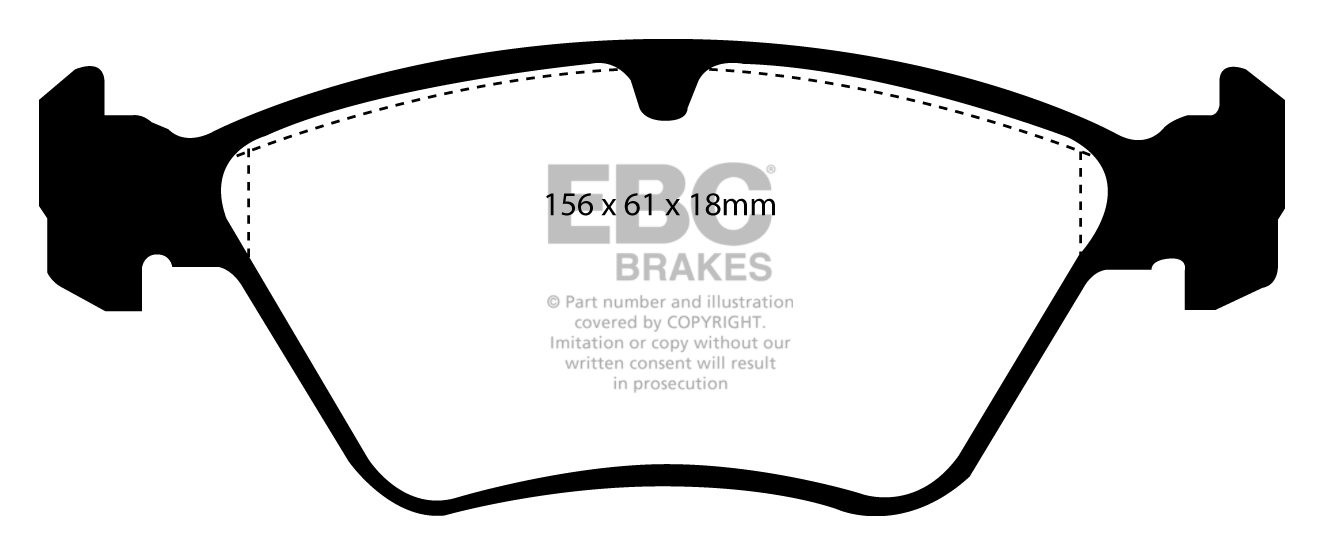 EBC Brakes VAUXHALL (OPEL) Calibra 2.5 93-95 Remblokken voorzijd
