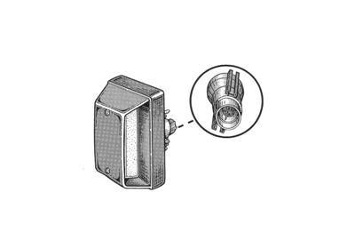 kentekenverlichting, Pick-up, links Iveco Turbodaily, 1999-2006