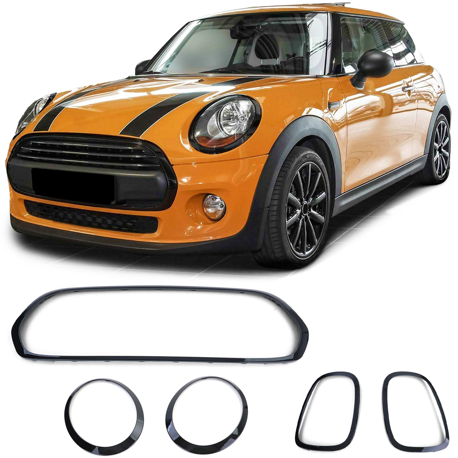 RVS Achterbumperprotector 'Deluxe' Mini One/Cooper F56 3-deurs 3