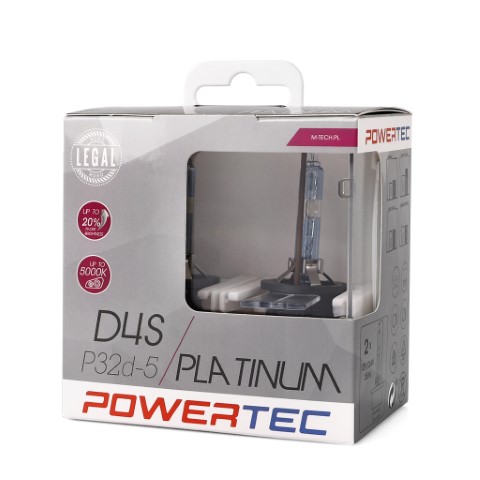 D4S Powertec Platinum +130% Xenon lampen 5000K Duo Box