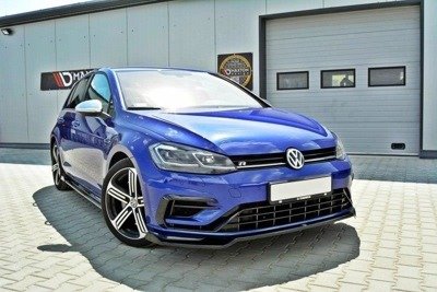 Voorspoiler VW Golf 7.5 R Facelift Glans Zwart