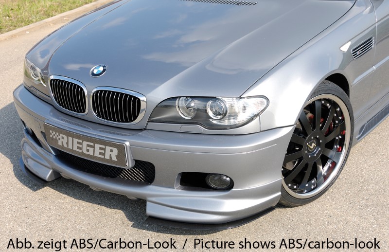 Spoilerzwaard 2 dlg. voor voorbumper M3 look BMW E46 Rieger