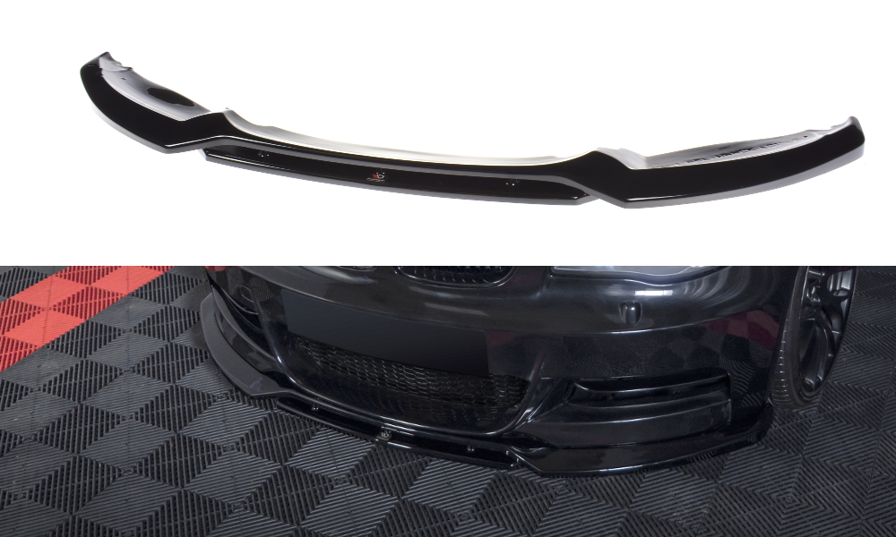 Voorspoiler BMW 1-Serie E82 2007-2013 Facelift M-Pack Gloss Black