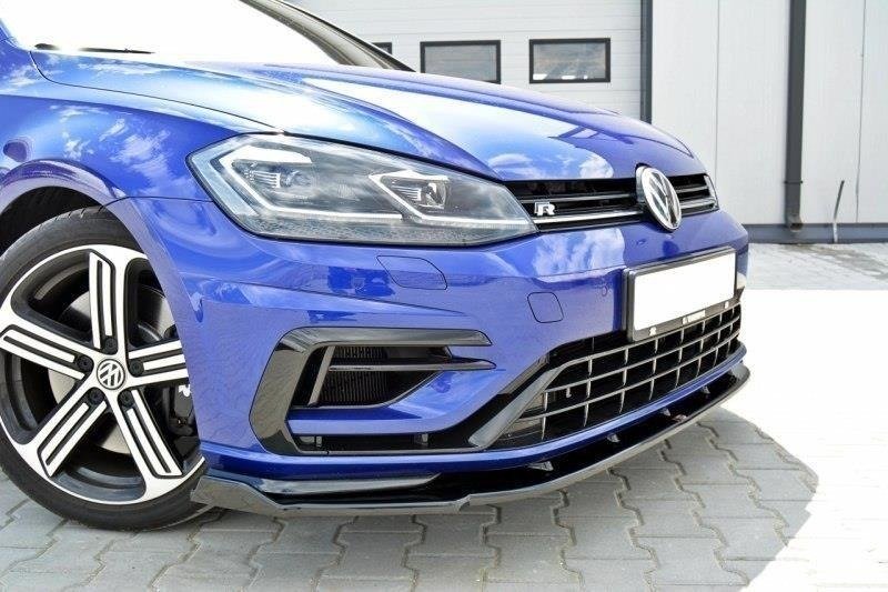 Voorspoiler  VW Golf 7.5 R Facelift Glans Zwart