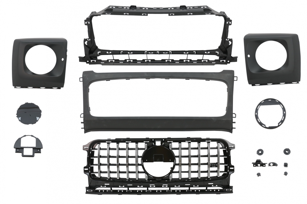 Mercedes G-Klasse W463 2018- G63 AMG Grill Chroom/Zwart