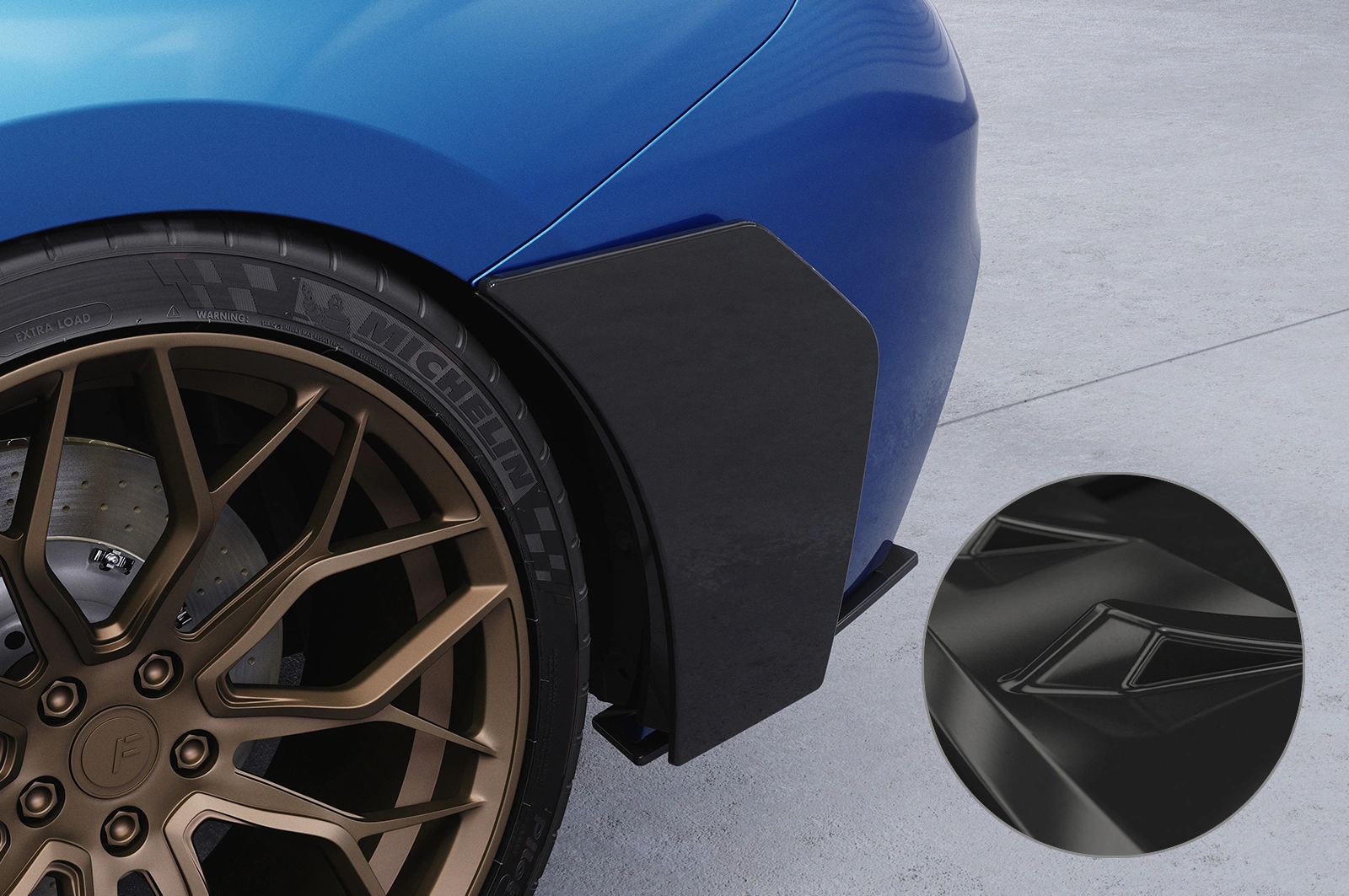 Side Blades BMW 2er F22 / F23 M‑Paket Glans Zwart – CSR