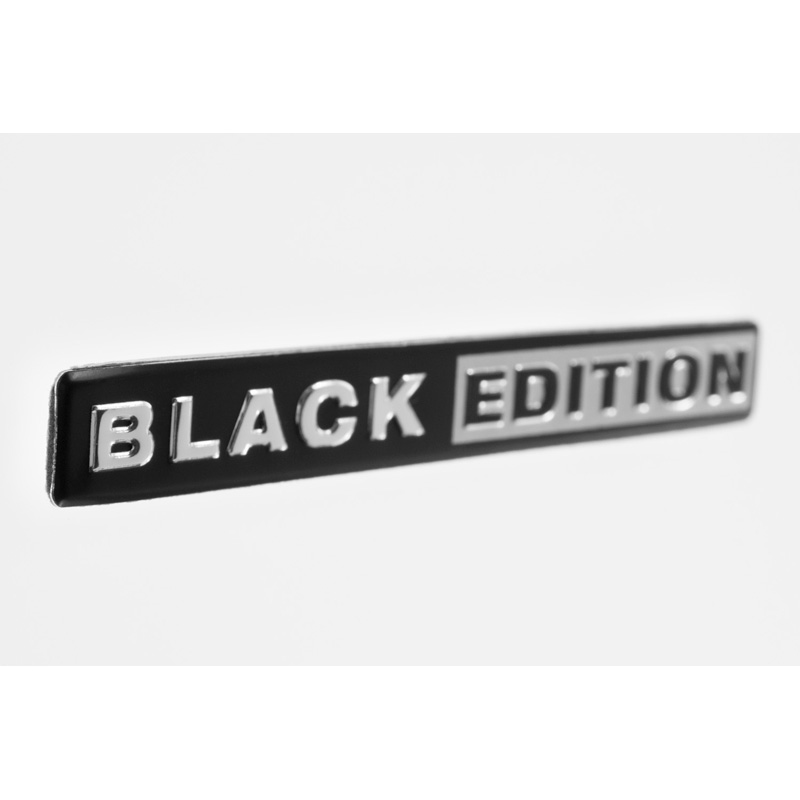 Aluminium Embleem/Logo - BLACK EDITION - 11,8x1,4cm