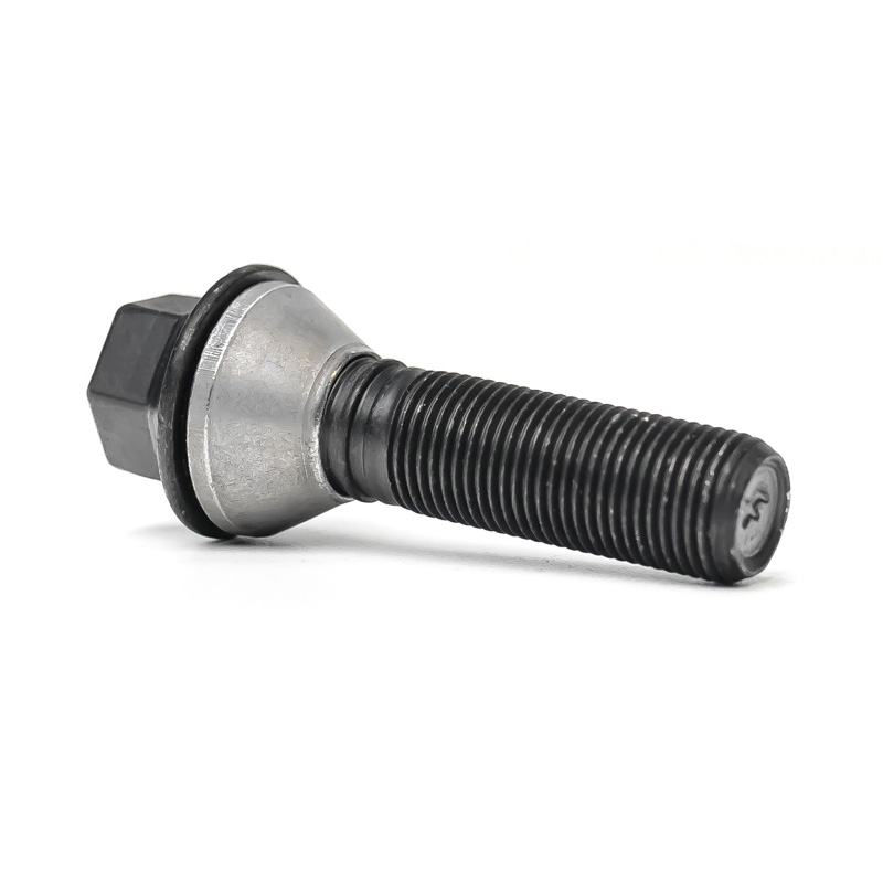 H&R Wheel bolt Taper-Head with movable cone M14x1.25 - Length 31mm - Black
