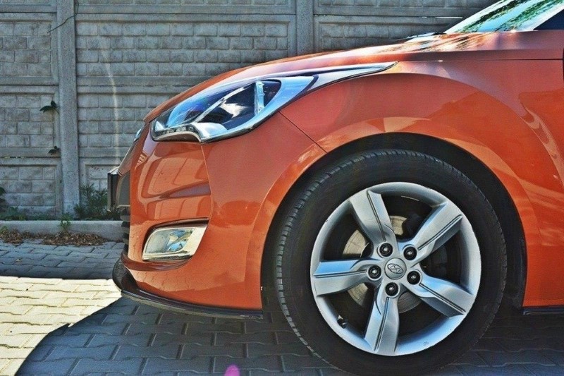 Voorspoiler Hyundai Veloster Glanzend Zwart