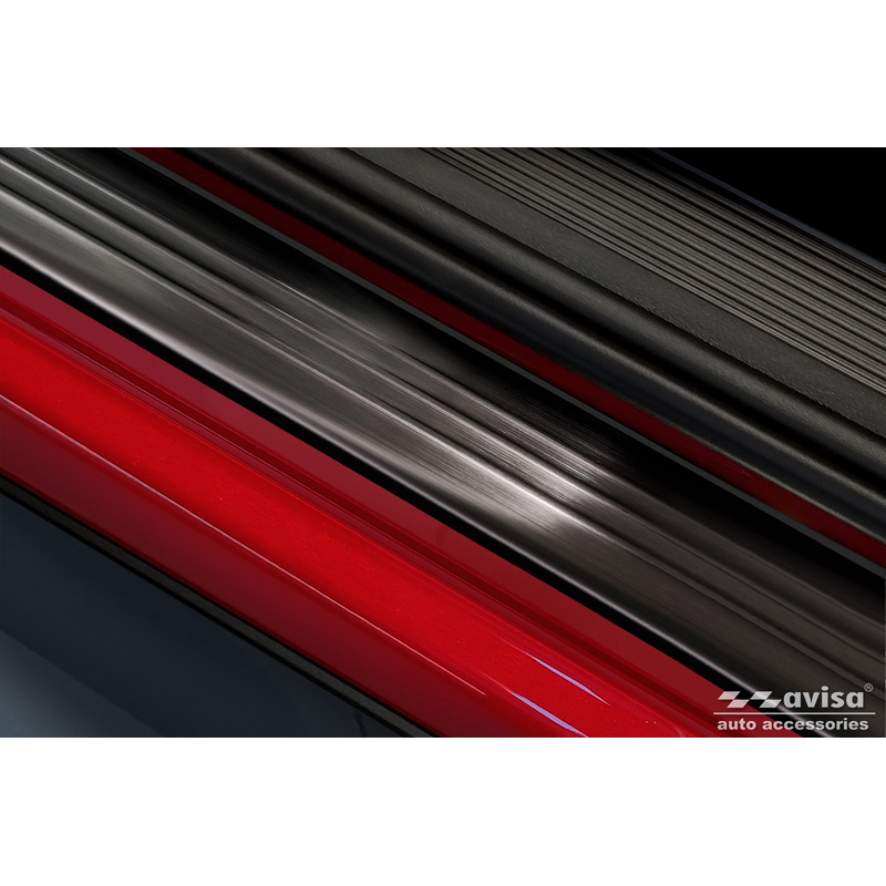 Zwart RVS Instaplijsten  Volkswagen ID.3 2020-2023 & FL 2023- / Cupra Born 2021- / MG 4 2022- / MG HS II 2024- 'Lines' - 4-delig