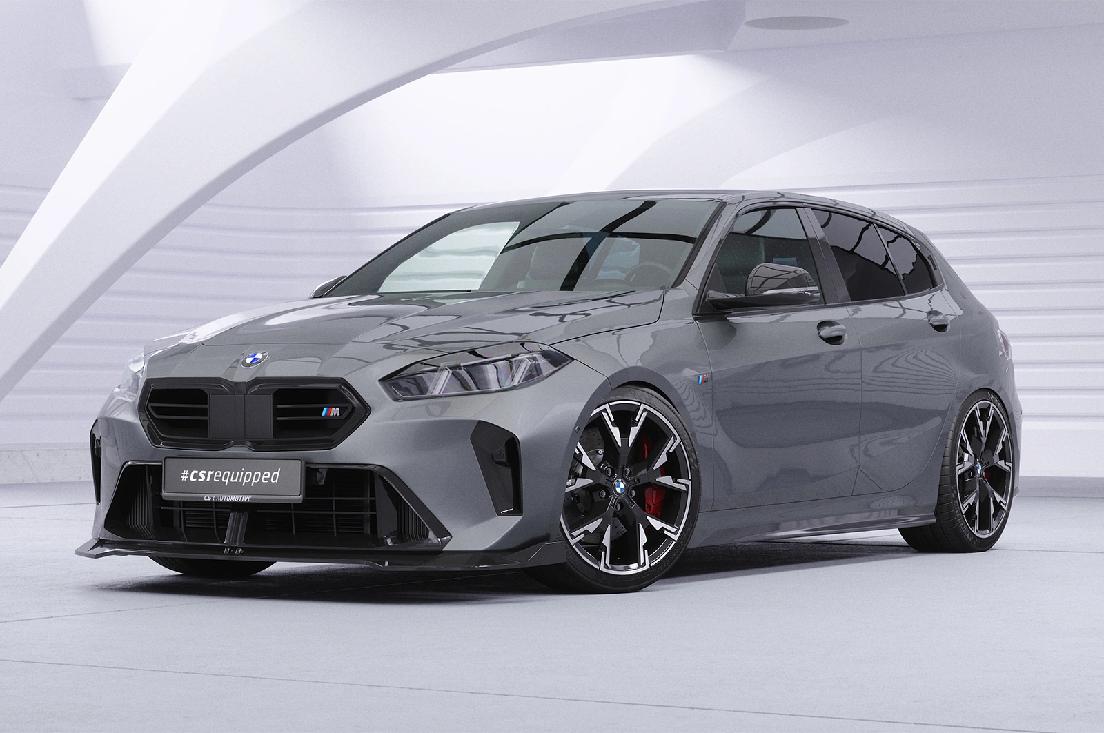 Voorspoiler BMW 1er F70 / 2er F74 Glans Zwart (2024)