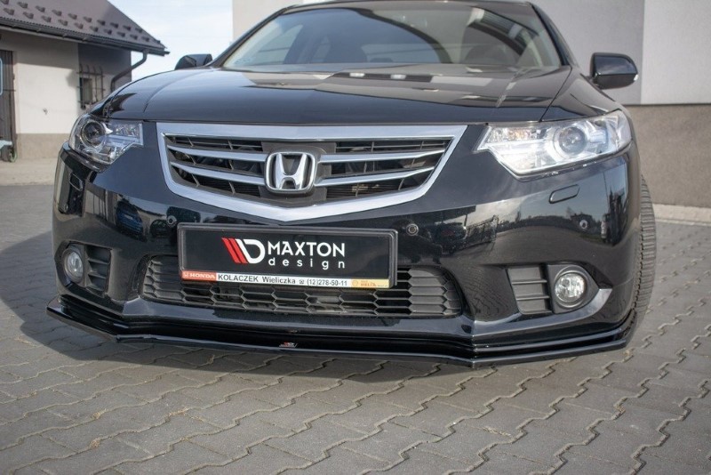 Voorspoiler Honda Accord VIII (CU Series) Facelift Glanzend Zwart