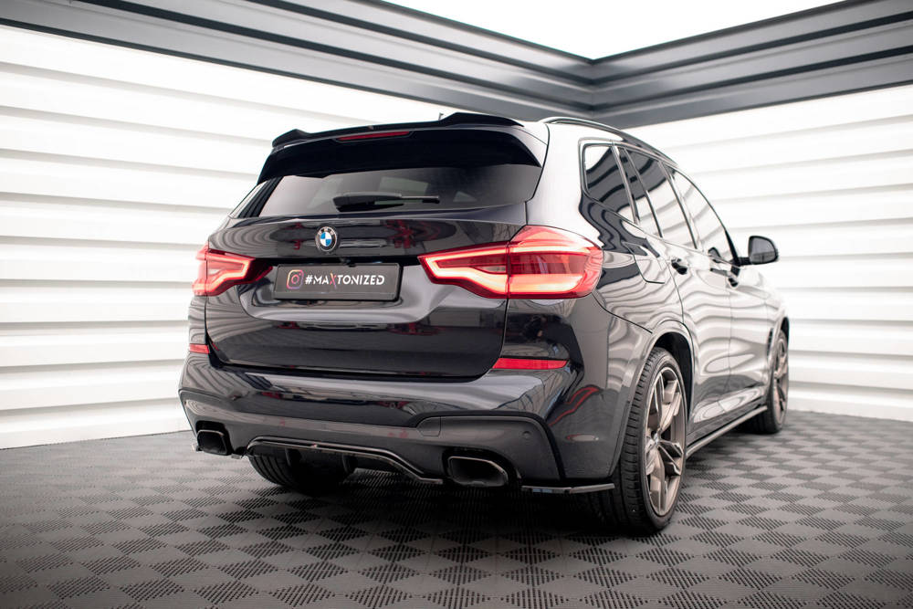 Spoiler BMW X3 M Pakket / M40D / M40i  G01 Maxton Glans Zwart