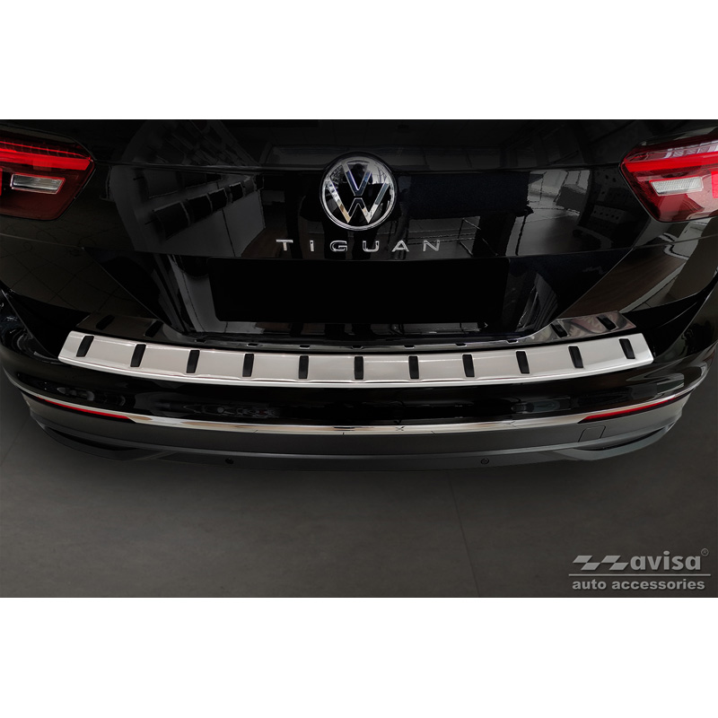 RVS Achterbumperprotector  Volkswagen Tiguan II 2016-2020 & Facelift 2020-2024 'STRONG EDITION'