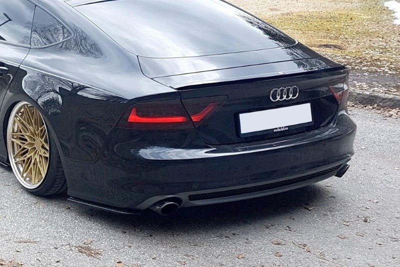 Achterzijde Spoilers Audi A7 S-Line C7 Glanzend Zwart