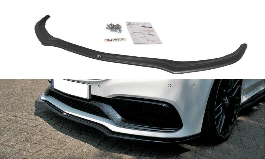 Voorspoiler Mercedes C205 63AMG coupé Maxton Design glans zwart
