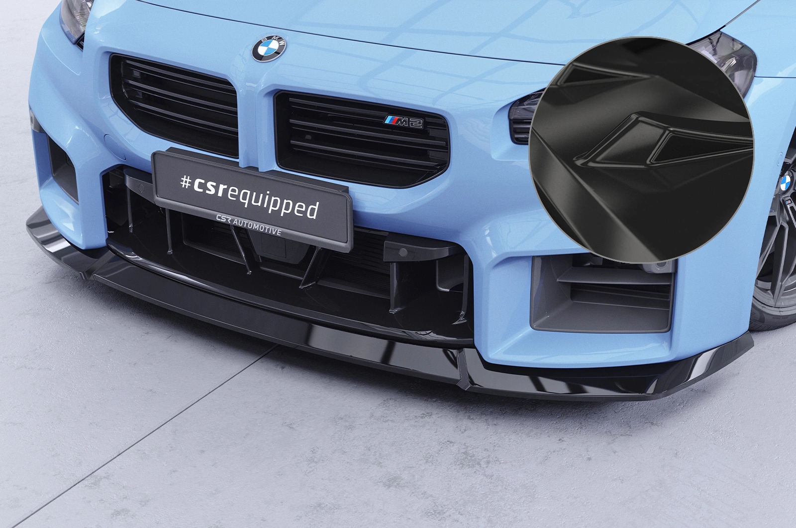 Voorspoiler BMW M2 G87 glans zwart