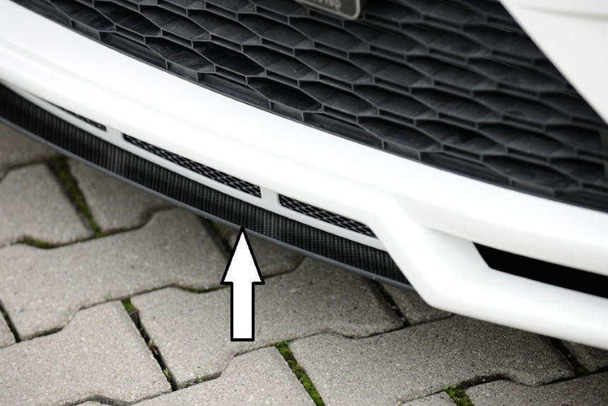 Spoilerzwaard Seat Leon F5 Rieger carbon-look