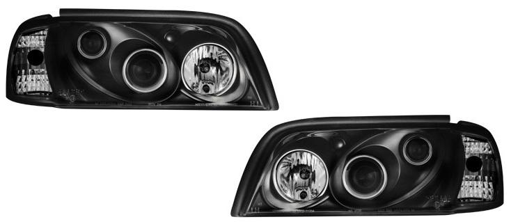Faros Mercedes W202 xenon look negro