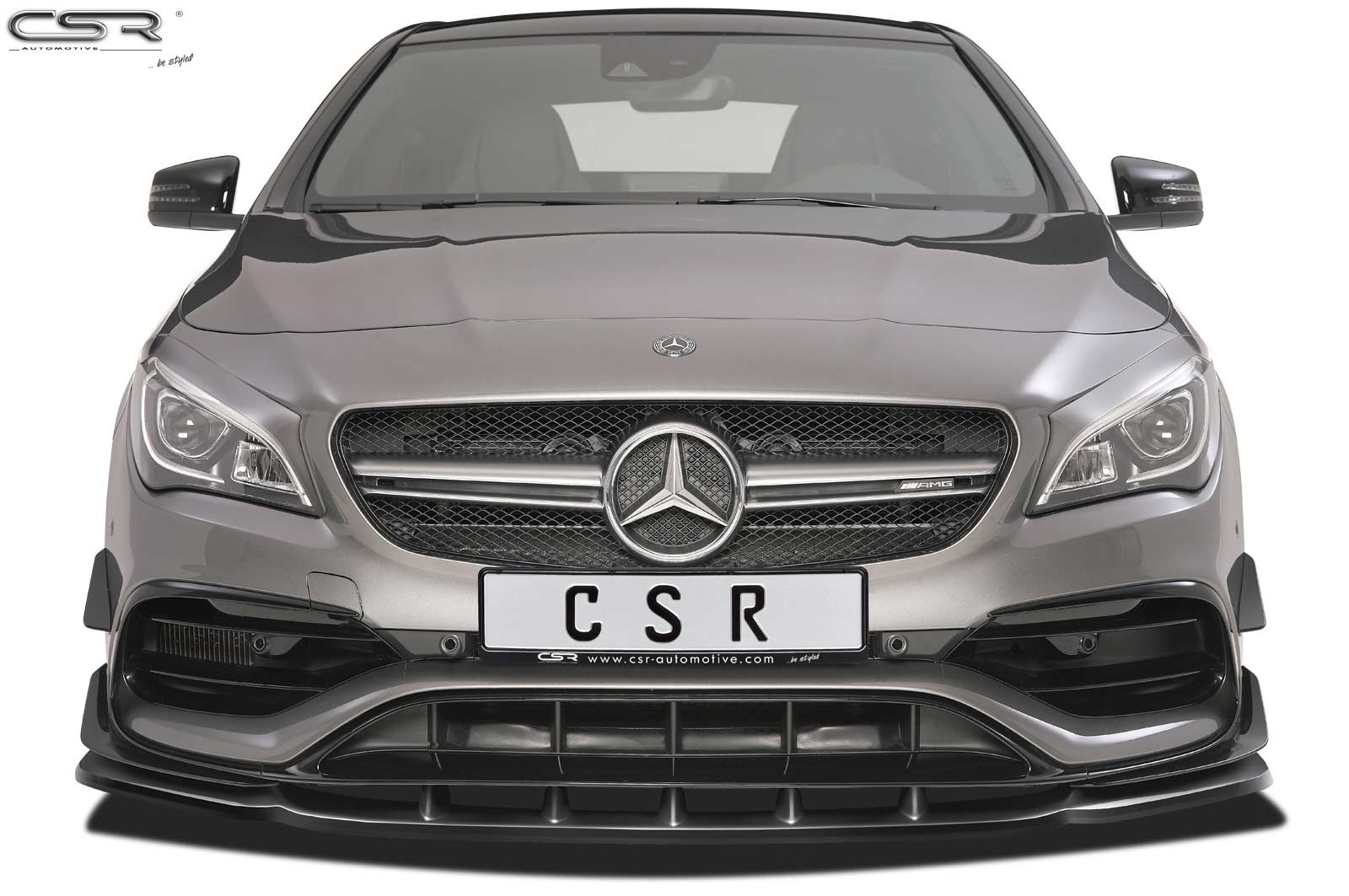 Koplampspoiler Mercedes Benz CLA X117 / C117 CSR Glans Zwart