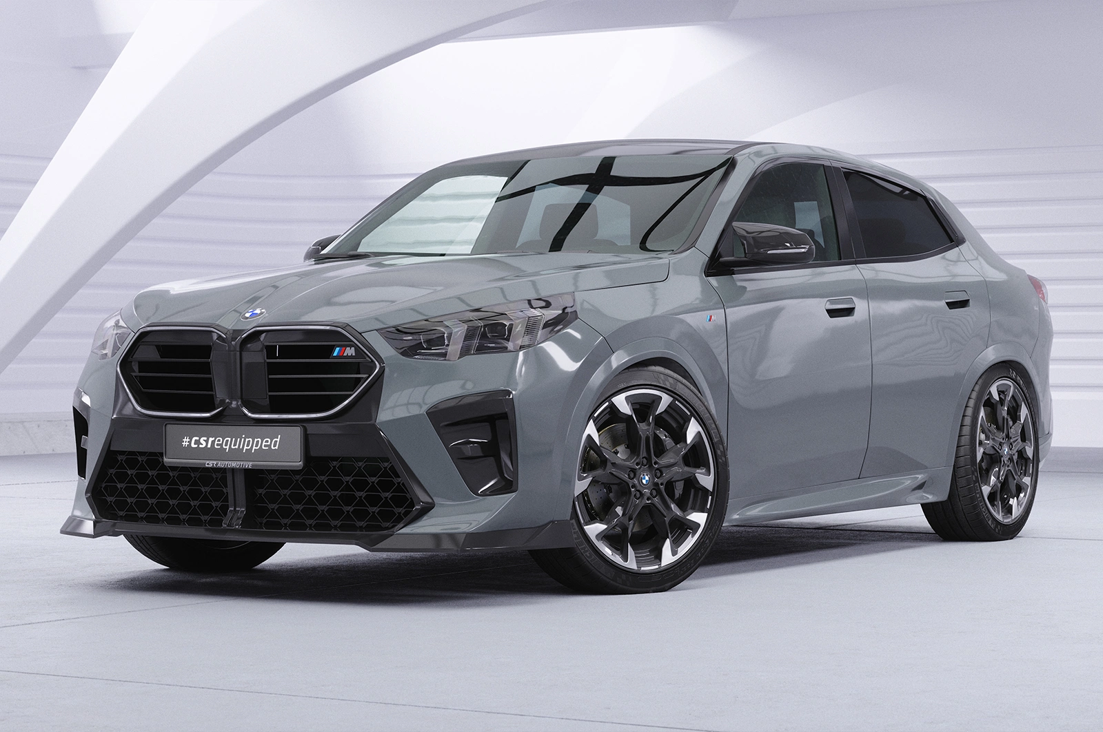 Voorspoiler BMW X2 / iX2 (U10) glans zwart