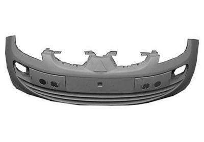 voorbumper, in primer, 3 drs Mitsubishi Colt, 2004-2008
