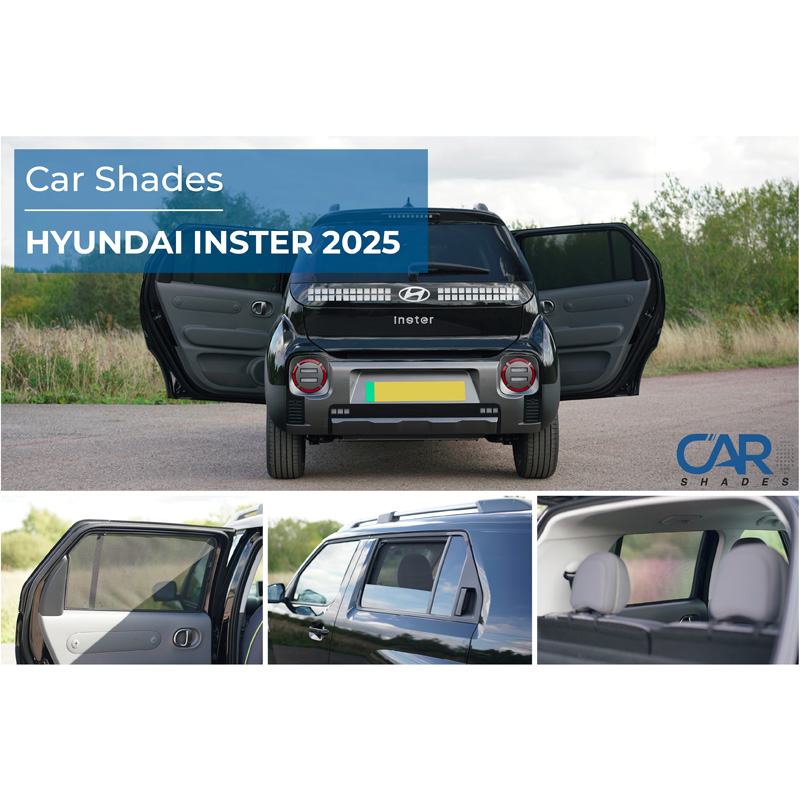 Set Car Shades (achterportieren)  Hyundai Inster (EV) 2024- (2-delig)