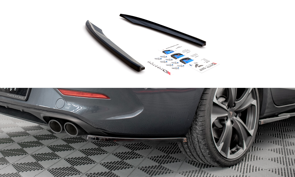 Zijdiffuser Seat Leon Cupra ST Maxton Glans Zwart
