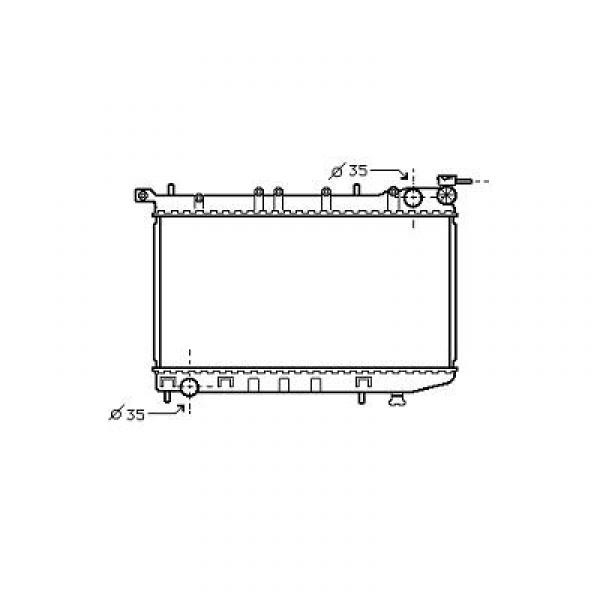 Radiator ALMERA N15 95-00 320x528 1.4/1.6/-AC 174
