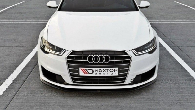 Voorspoiler Audi A6 Ultra C7 FL Glanzend Zwart