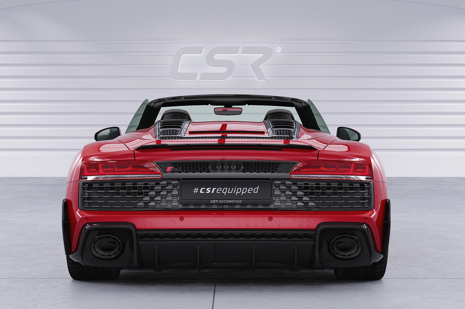 Achterspoiler Audi R8 (4S) Spyder (2015–heden) Glans Zwart – CSR Automotive