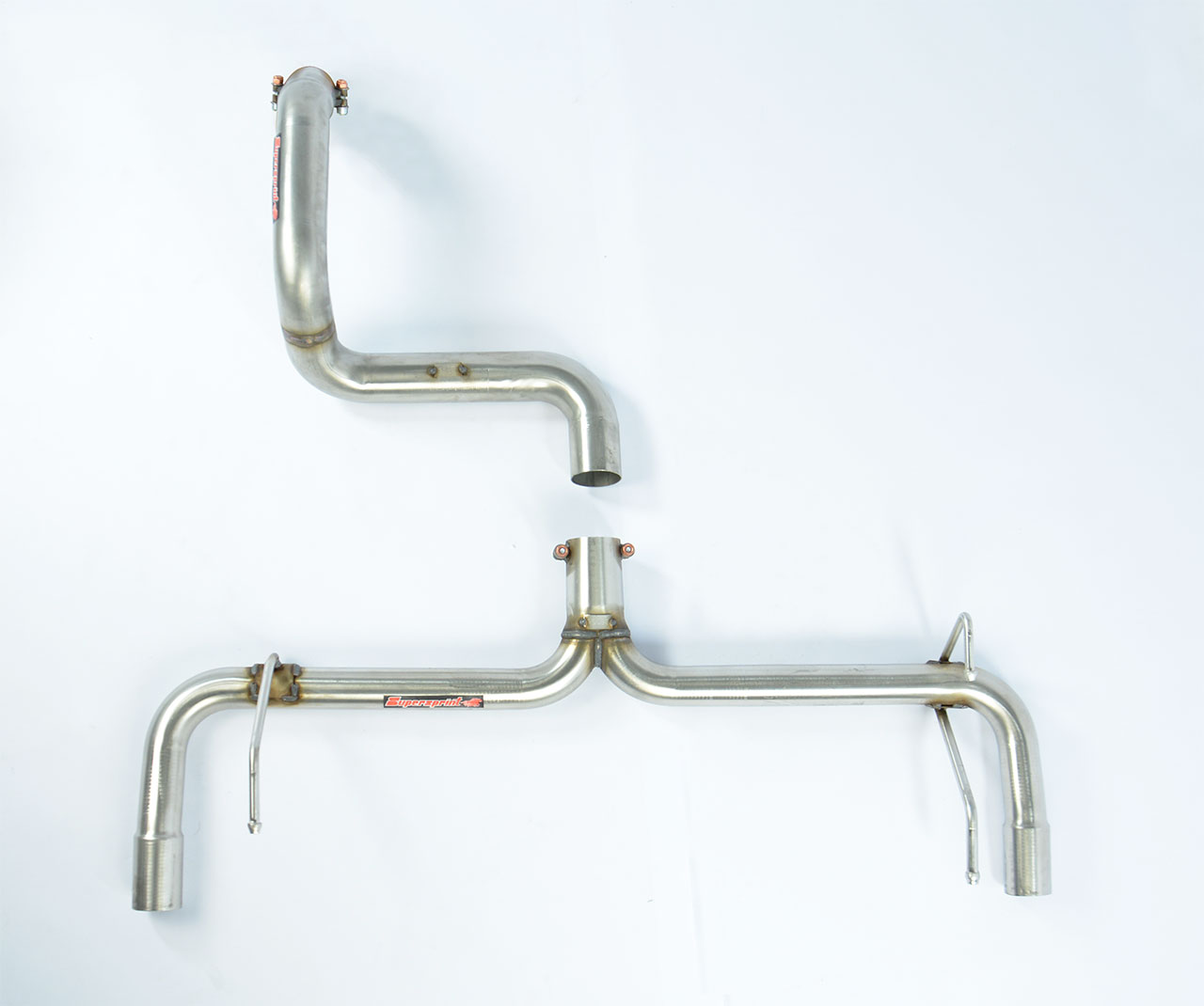 500 ABARTH 1.4T Multiair "Mod. USA" Rear pipe kit Right - Left (Muffler delete)