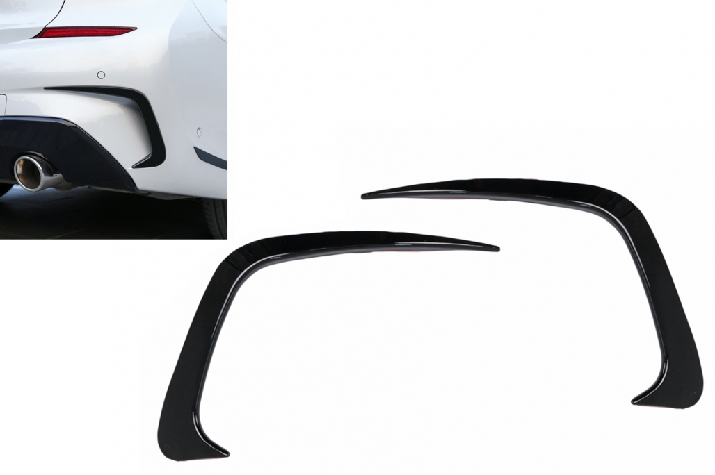 Canards BMW 3 Serie M Pakket G20 G21 Glans Zwart