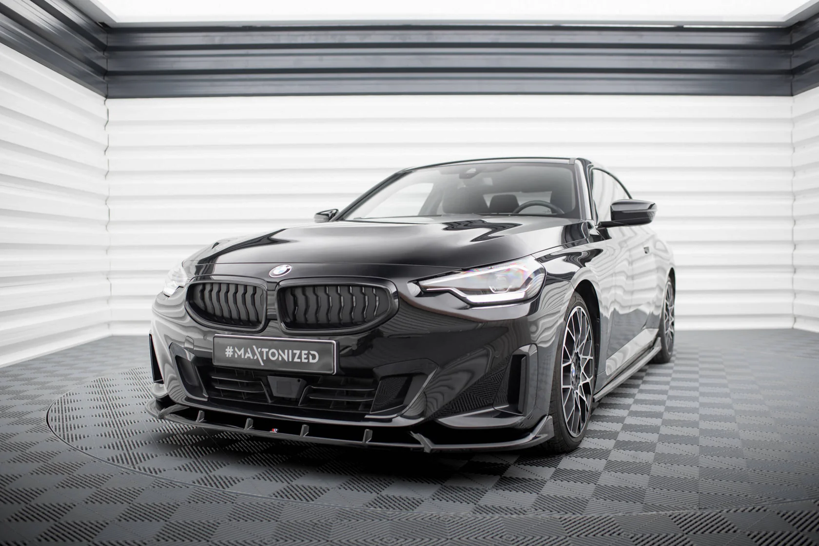 Bodykit V.2 BMW 2 Coupe G42 Maxton Glanzend zwart