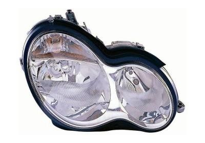 koplamp, H7+H7, pneum verstelb, links, 03/2004-Mercedes C klasse