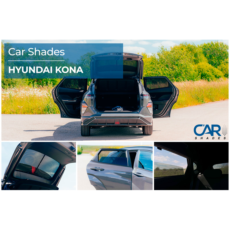 Set Car Shades  Hyundai Kona II 2024- (6-delig)