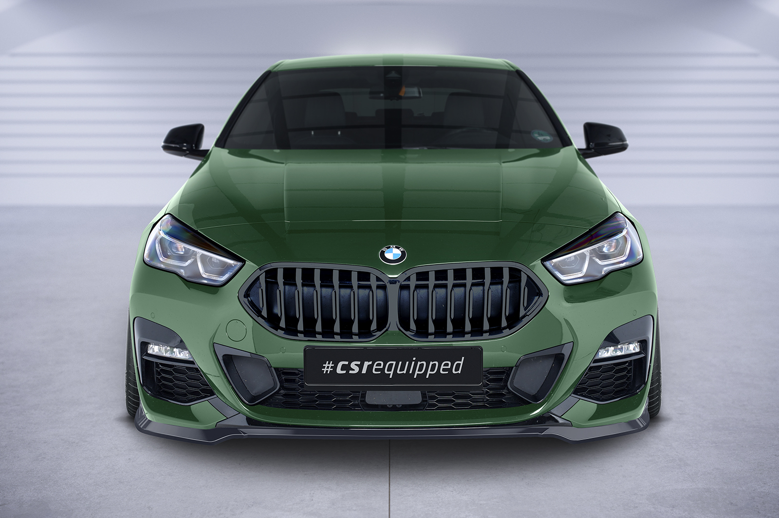 Voorspoiler BMW 2 Serie (F44) M Pakket Glans Zwart