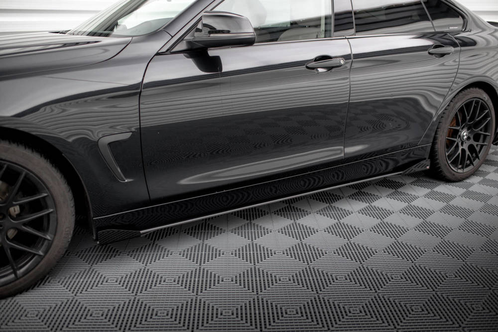 Zijskirts met Canards Street Pro BMW 4 Gran Coupe F36 2014 - 2017 Maxton