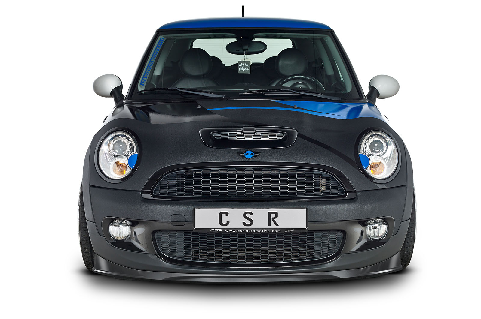 Voorspoiler Mini Cooper Coupe JCW (R58/R59) CSR Glans zwart