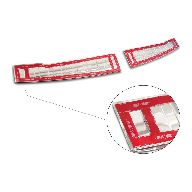 RVS Achterbumperprotector  Dacia Sandero III 2020-2022 & Facelift 2022- incl. Stepway 'Ribs' (2-delig)