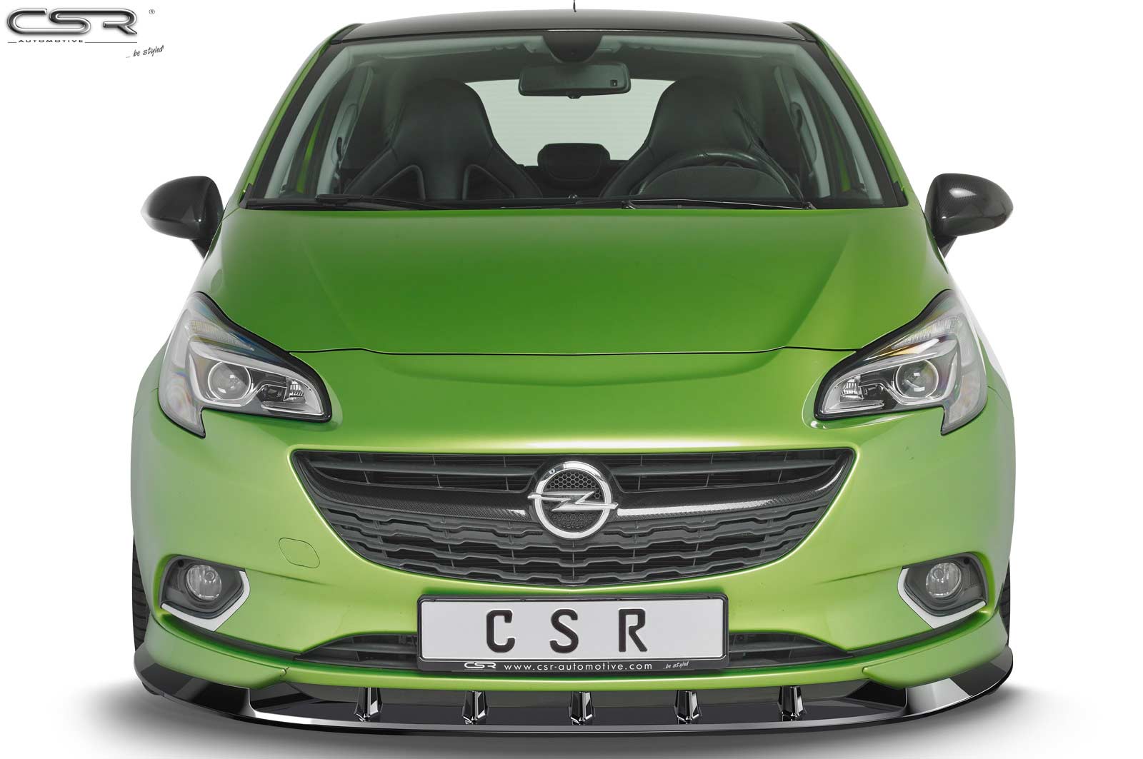 Voorspoiler Opel Corsa E OPC-Line Glans Zwart – 11/2014–06/2019
