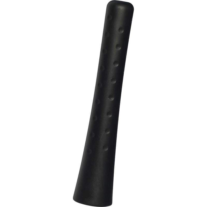 Aluminium antenne zwart/rubber 80 mm