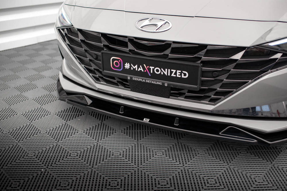 Voorspoiler Hyundai Elantra 2020 - 2023 Maxton Glans Zwart