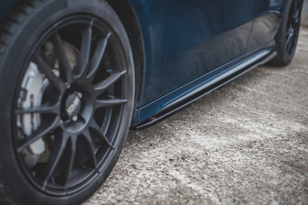 Zijskirts Mercedes A Klasse W177 A35 AMG Glans Zwart
