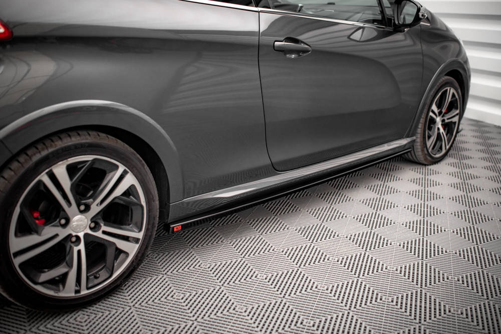 Zijskirts Peugeot 208 GTi Maxton Glans Zwart