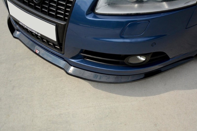 Voorspoiler Audi A6 S-Line C6 Glanzend Zwart